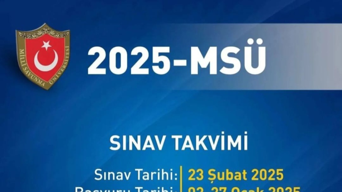 Milli Savunma Üniversitesi 2025 Sınav Takvimi Yayınlandı